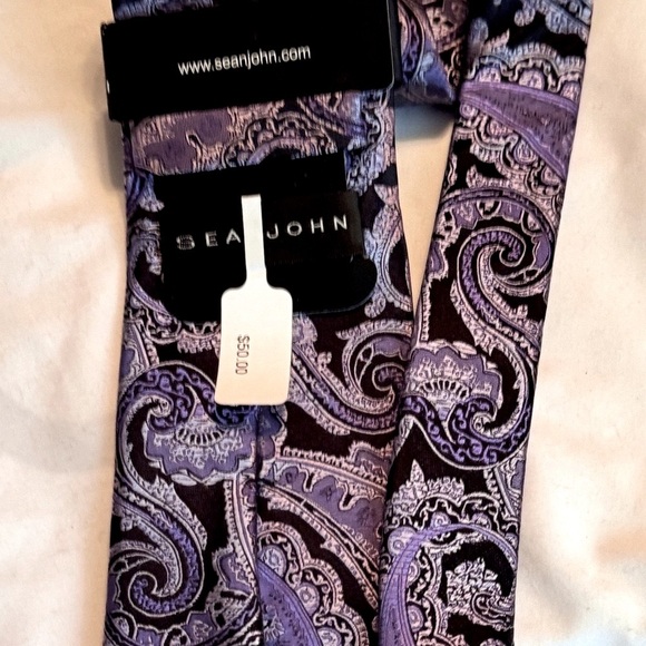 👔 Exquisite Rare Vintage Sean John Silk Men’s Tie - Never Worn, New with Tags ✨ - Picture 9 of 16